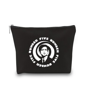 WCGXKO TV Show Inspired Hello Goodbye Number Five THE BOY Academy Inspired Zipper Pouch Makeup Bag for Fans (NUMBER FIVE)