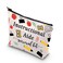 WCGXKO Teaching Aid Gift Instructional Aide survival kit Teacher Thank You Zipper Pouch Makeup Bag (Instructional)