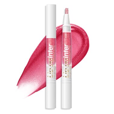 Glitter Lip Gloss,Plumping Lip Gloss Oil,Moisturizing Lipstick Lipgloss Lip Balm High Shine Glassy Glossy Twist Tinted Lip Oil,Plump Glimmer Lip Glow Oil 0.1 Fl Oz#10