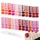 WOKOTO 20 Sheets Toenails Nail Polish Stickers Full Nail Wraps for Women Red Nail Art Sticker Self Adhesive Nail Gel Stickers for Toes Nail Color Strips with Nail File Nail Polish Wraps for Toenails