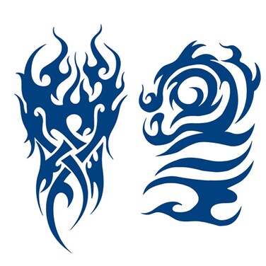 2 Sheets Semi Permanent Waterproof Temporary Tattoos, Lasts 1-2 Weeks, Realistic Look, No Adhesive, No Reflection Adult Body Art Stickers, Arm Totem