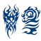 2 Sheets Semi Permanent Waterproof Temporary Tattoos, Lasts 1-2 Weeks, Realistic Look, No Adhesive, No Reflection Adult Body Art Stickers, Arm Totem
