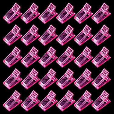 30PCS Nail Tips Clip Nail Extension Gel Quick Building Nail Tips Clip Builder Clamps Nail Art Tool for Nail Kit False Nail Tips and Dual Forms Manicure