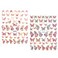 Framendino, 2 Pack Butterfly Nail Art Stickers 5D Embossed Decal Butterflies Foil for Women DIY Adhesive Sticker
