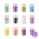 12 Colors Chunky Face Glitter No Glue Cosmetic Body Nail Eye Hair Art Resin Tumbler Glitter Holographic Glitte Glitter Makeup Chunky Sequins Party Glitter for Rave Festival Fine Glitter Eyeshadow