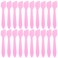 Tbestmax 300 PCS Mini Cosmetic Spatulas 3.2" x 0.6" Disposable Makeup Spatulas, Plastic Spatulas Pink Facial Creams Skin Care Spatulas