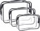3Pack Travel Toiletry Bag, PVC Makeup Bags, Clear Toiletry Bags Travel Size Containers for Toiletries,Travel Essentials (3Pack Toiletry Bag)