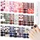 WOKOTO 20 Sheets Toe Nail Polish Stickers Full Nail Wraps for Toes Marble Nail Stickers for Toe Nails Nail Polish Strips for Women Girls with Nail File Toe Nail Strips Stick On Nails Gel Nail Wraps