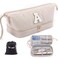 Initial Personalized Hair Dryer Case,Double-Layer Hair Tools Travel Carrying Case for Shark FlexStyle/SmoothStyle with Hair Dryer Bag - Hair Air Wrap Dryer Case Flat Curling Iron Travel Organizer