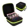 Lavinda Portable Nail Drill Bits Holder, (ONLY CASE) Dustproof Displayer Organizer Container, 64 Holes Efile Nail Bits Container Box Case with High Density Foam to Avoid Slipping &amp; Scratches