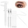 Eyebrow Microblading Marker Pen, 2 Pcs Brow Mapping Pens with with 4 Replacement Refills and 1 Ruler, Makeup Tattoo Skin Marker Pen, Brow Lamination Supplies for Eyebrow Lip Skin(White)