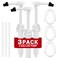 3 Pack 1 oz Pump for Large Gallon Bucket, 5 Gallon Pump Dispenser 38-400, Anti Dripping, with 50cm Extended Tube, Great for Shampoo, Conditioner, Laundry, Detergent, Bleach Liquid, Oil &amp; More