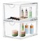 2 Pack Stackable Cosmetic Organizer Drawers, Clear Acrylic Makeup Storage Organizer Box, Plastic Storage Bins Vanity Container for Bathroom Countertop, Bedroom Dresser, Kitchen Cabinets