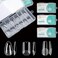 Soft Gel False Nail Tips 3 Styles Kit - Medium Almond, Square and Ballerina, 360PCS Pre-shaped Half Matte Full Cover Acrylic Nail Tips, Nail Extension DIY Manicure Salon Home, 12 Sizes,BlueZOO
