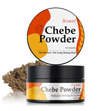 Brzeaf African Organic Chebe Powder Promotes Hair Growth - Super Moisturizing, Deter Hair Breakage &amp; Deep Conditioning - 100% Natural ingredients