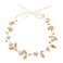 KALIONE Gold Leaf Headband Wedding Bridal Boho Hair Piece Flower Girl Headpiece Gold Headband Wedding Hair Accessories for Kids Pearl Headpiece Gold Hair Vine Headband for Prom Party
