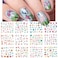 12 Sheets Ocean Water Transfer Nail Decals Cute Sea Creature Sea Shell Starfish Jellyfish Sea Turtle Summer Nail Decals Watermark Nail Designs Manicure Stickers Nail Art Accessories(34)