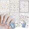 Cartoon Cat Nail Art Stickers, 3D Animal Cat Nail Self-Adhesive Sticker Design, Cute Cat Nail Transfer Decals Acrylic Supplies for Women Girls Manicure Charms Decorations, DIY Resin Nail Decal