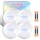 Ownest 4pcs Neon Iridescent Chrome Nail Powder - Mermaid Chrome, Symphony Shell &amp; Mermaid Pearl Magic Salon Nail Pigment
