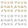 48Pcs Zodiac Nail Charms for Acrylic Nails Twelve Constellation 3D Rhinestone Nail Decorations for Jewelry Making Necklaces Supplies Women Girls DIY (Gold &amp; Silver)
