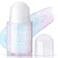 Roll-on Holographic Body Glitter Gel for Body Face Hair, Chameleon Color Changing Glitter Gel Under Light, Chunky Mermaid Sequins Festival Party Body Shimmer Glitter Makeup (8# Sparkling Pink)