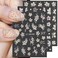 6 Sheets 5D Embossed Sakura Flower Nail Stickers For Nail Art,Cherry Blossom Petals Nail Design Nail Art Stickers Spring Floral Nail Decals Pink Flowers Nail Sticker For Nail Supplies Nail Accessories