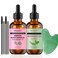 Organic Rosemary Mint &amp; Jamaican Black Castor Oil 2 Packs with Gua Sha Tool, for Hair Growth &amp; Body Massage Kit, 100% Pure, Natural, Cold Pressed Hair Oils, Womens Gift