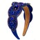 Women's Fashion Headband, Women's Wide Rhinestone Decorative Headband Hair Accessories For Women And Girls (Gemstone blue)