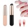 2Pcs Silicone Nail Brush - Nail Art Brushes Reusable Silicone Nail Tools, Pink Nail Design Brushes Silicone Lip Brush, Gradient Brush Manicure DIY Tools
