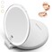 96 LEDs' Folding Rechargeable and 10x Magnification Makeup Mirror with Lights,6.3 Inch Double Sided Portable Travel Mirror with Case for Myopia and Makeup Fanatics Travel Essentials