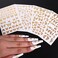 Gold Butterfly Nail Art Stickers 4 Sheets 3D Self Adhesive Butterfly Nail Decals Laser Gold Butterflies Nail Stickers Luxury Holographic Half of Butterfly Design for Women Nails Manicure Decorations