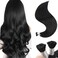 Sixstarhair Keratin Tip Hair Extensions Human Hair Black I Tip Hair Extensions Human Hair 50 Grams Jet Black Pre Bonded Real Human Hair Cold Fusion Itip Human Hair Extensions 50 Strands 20inch