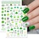 300 Pcs St. Patrick's Day Nail Art Stickers Decals for Women Girls, 6 Sheet Self-Adhesive Green Shamrock Leprechauns Tips for St Patricks Day Nail Accessories