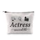 GJTIM Actress Gift Actress Survival Kit Theatre Acting Gift Zipper Pouch Funny Makeup Bag for Drama Student (Survival Kit Actress bag)