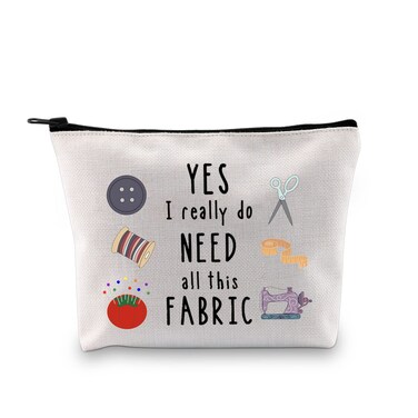 GJTIM Sewing Gift Quilter Gift Makeup Bag Gift for Quilters Seamstress Tailors Sewing Addicts