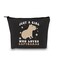 Capybara Lover Accessories Giant Cavy Rodent Gift Animals Theme Gift Just Who Loves Capybaras Cosmetic Bag