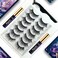 Menaka 3D Natural Magnetic Eyelashes with Eyeliner Kit, Lightweight Magnetic Lashes Natural Look, 7 Pairs Reusable False Lashes Kit, No Glue Needed Reusable Easy to Use