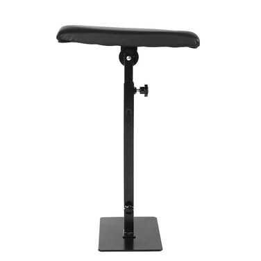 Armrest, Professional PU Leather Stand Work Station Height Adjustable Arm Leg Rest Stand Tool for Studio Salon Supplies