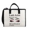 XYANFA Lash Artist Tote Bag Lash Tech Gifts Eyelashes Artist Esthetician Tote Bag Lash Stylist Lash Extension Tech Tote Bag