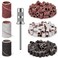 ENGERWALL Sanding Bands Nail Drill Bits 210 Pcs, Coarse Fine Grit Sand Set 80#120#180#, with One 3/32" Mandrel Bit, for Nail Drill Bits for Acrylic Nails, Manicures, and Pedicures Tools