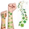 JUNEBRUSHS St. Patrick's Day Shamrock Temporary Tattoos, 20 Sheets Shamrock Kid Tattoo Stickers Makeup Tattoos for St. Patrick's Day Gift Filler Boys Girls Party Favors Clover Decorations