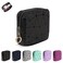 4.5" Mini Makeup Bag, Black Small Cosmetics Bag for Purse, Portable Makeup Pouch with Zipper for Women Girls, Christmas/Birthday/Wedding/Party Gifts (Black, Small)