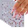 9 Sheets Valentine's Day Nail Art Stickers 3D Self-Adhesive Nail Decals Pink Heart Lip Laser Nail Stickers Nail Supplies DIY Design Manicure Decoration Accessories for Women Girls