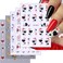 10 Sheets Valentines Nail Art Stickers Decals 3D Self-Adhesive Nail Decal Supplies Glitter Lover Heart Designs Nail Sticker for Women DIY Romantic Manicure Decorations