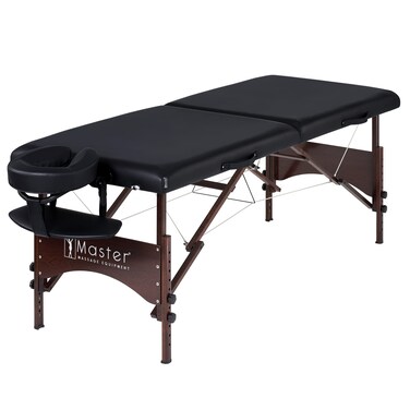 Master Massage Standard Argo Portable Massage Table, 1 count (pack of 1), Black