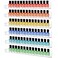 6 Pack Nail Polish Organizer Wall Mounted Shelf with Removable Anti-Slip End Inserts, Paint Rack Acrylic Organizers Display for Wall, Nail Polish Rack Displays 90 Bottles, 15 Inch