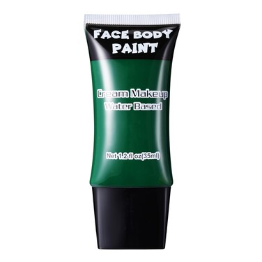 Witch Green Face Paint, Professional Face Painting Kit, Cream FX Water Based Body Paint, Full Coverage Foundation Makeup, Non Toxic SFX Makeup For Halloween Frankenstein Monster Grinch Orcs