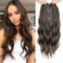 20" Wavy Hair Topper 6.5"x6.5" Base Size Hair Toppers for Women with Thinning Hair Toppers Hair Pieces Synthetic Hair Wig Wavy Clip in Hair Extensions