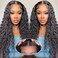 Wear and Go Glueless Wigs Human Hair Pre Plucked Pre Cut for beginners 13x4 Water Wave Lace Front Wigs Human Hair For Women 26 Inch HD Lace Frontal Wigs with Baby Hair