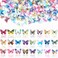 JANYUN 3D Acrylic Butterfly Nail Charms, 120 Pcs Summer Butterfly Nail Glitter Sets Spring Butterflies Nail Charms for Nail Art Decoration DIY Resin Manicure Crafts Design